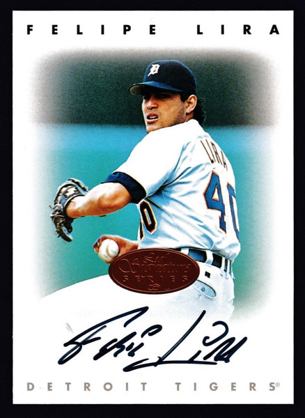 1996 Leaf Signature Series Felipe Lira Bronze Auto NMMT or Better B