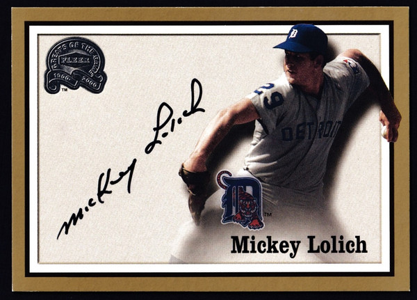 2000 Fleer Greats Of The Game Mickey Lolich Auto NM+