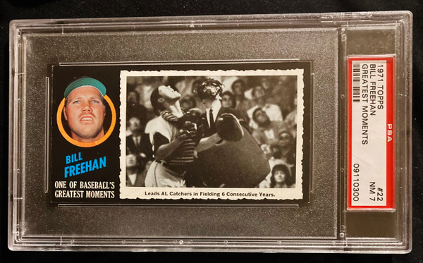 1971 Topps Greatest Moments #22 Bill Freehan PSA 7