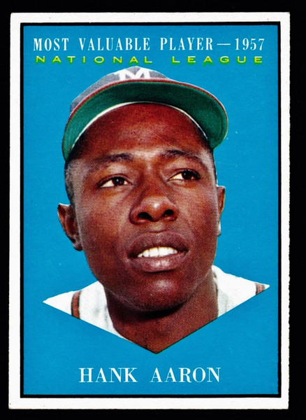 1961 Topps #484 Hank Aaron MVP EXMT+