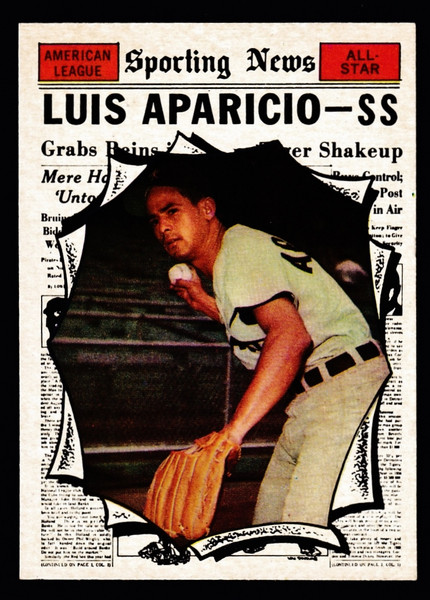 1961 Topps #574 Luis Aparicio AS NM