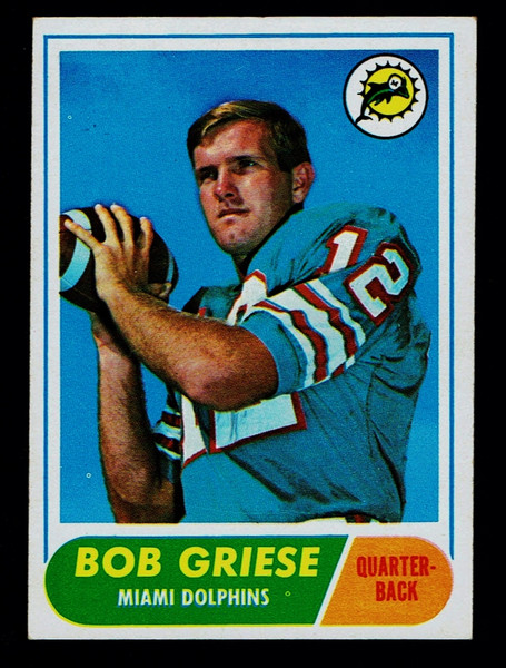1968 Topps #196 Bob Griese RC EX-