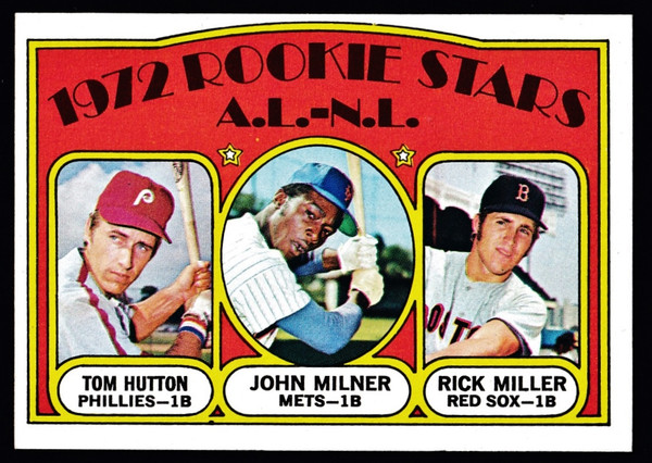 1972 Topps #741 AL NL Rookie Stars Milner EXMT