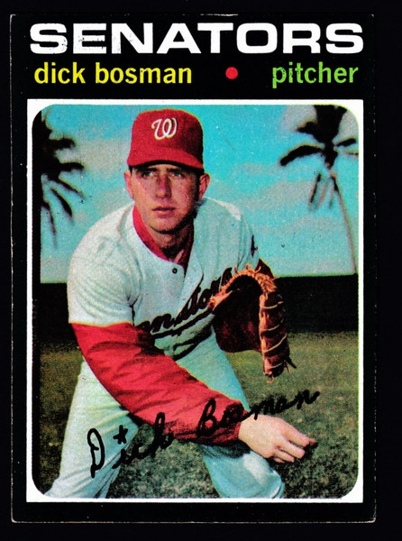 1971 Topps #060 Dick Bosman VGEX