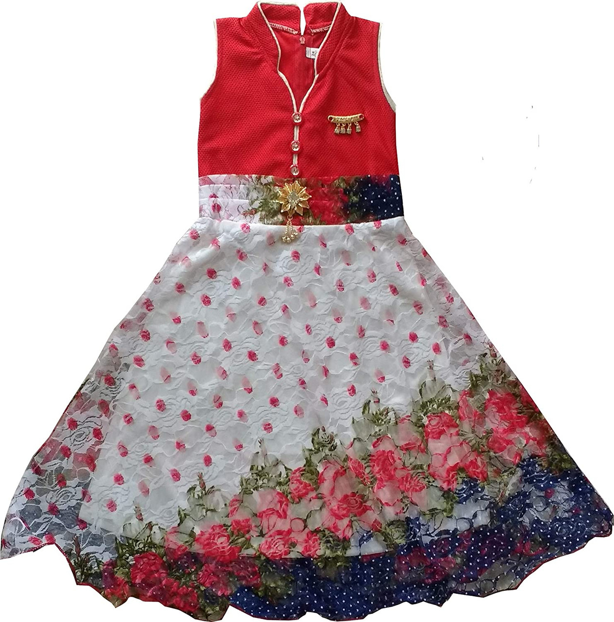 Girls Fashion Dresses Dress Summer Clothing Flying Sleeves Stitching  Printed Princess Dress Clothing For 5-6 Years - Walmart.com