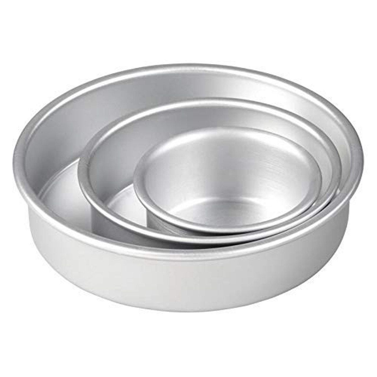 10pcs 7cm Diameter Small Round Aluminium Cake Mould Baking Moulds Jelly  Pudding Mold Cheese Tart Tin