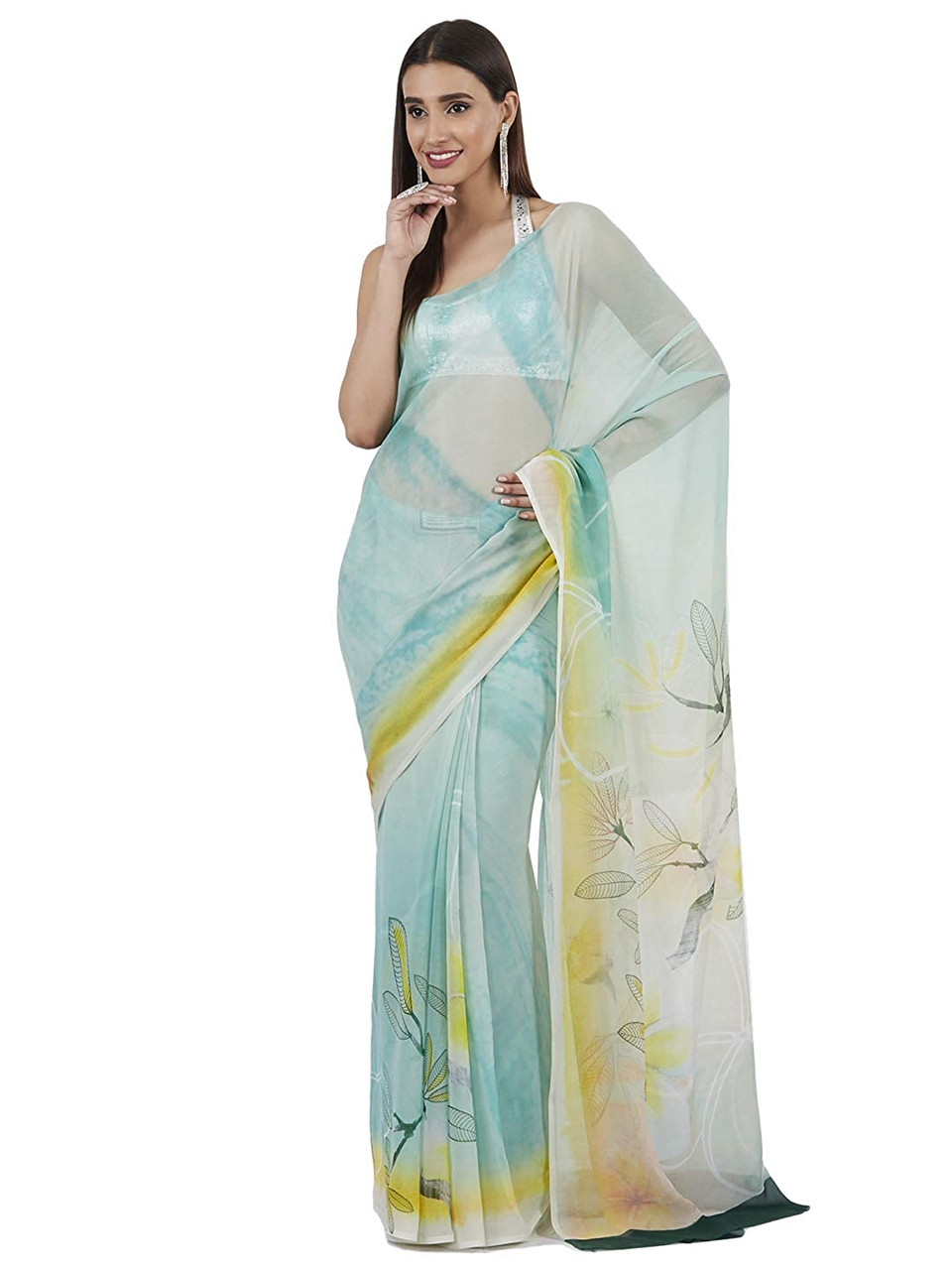 Buy Cosmo Saree by Designer SATYA PAUL Online at Ogaan.com