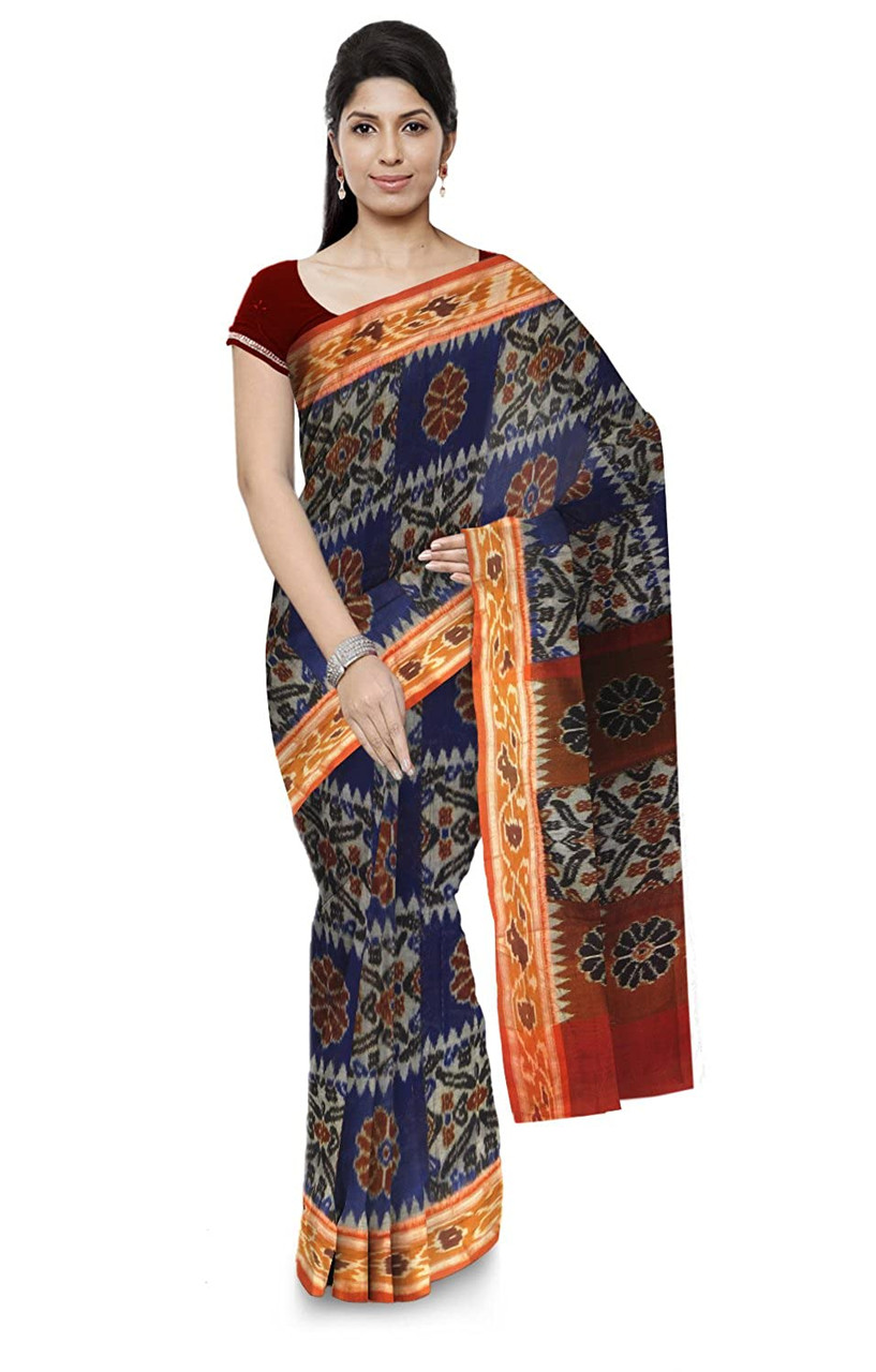 Buy Off-White & Black Sarees for Women by Priyadarshini Handloom Online |  Ajio.com