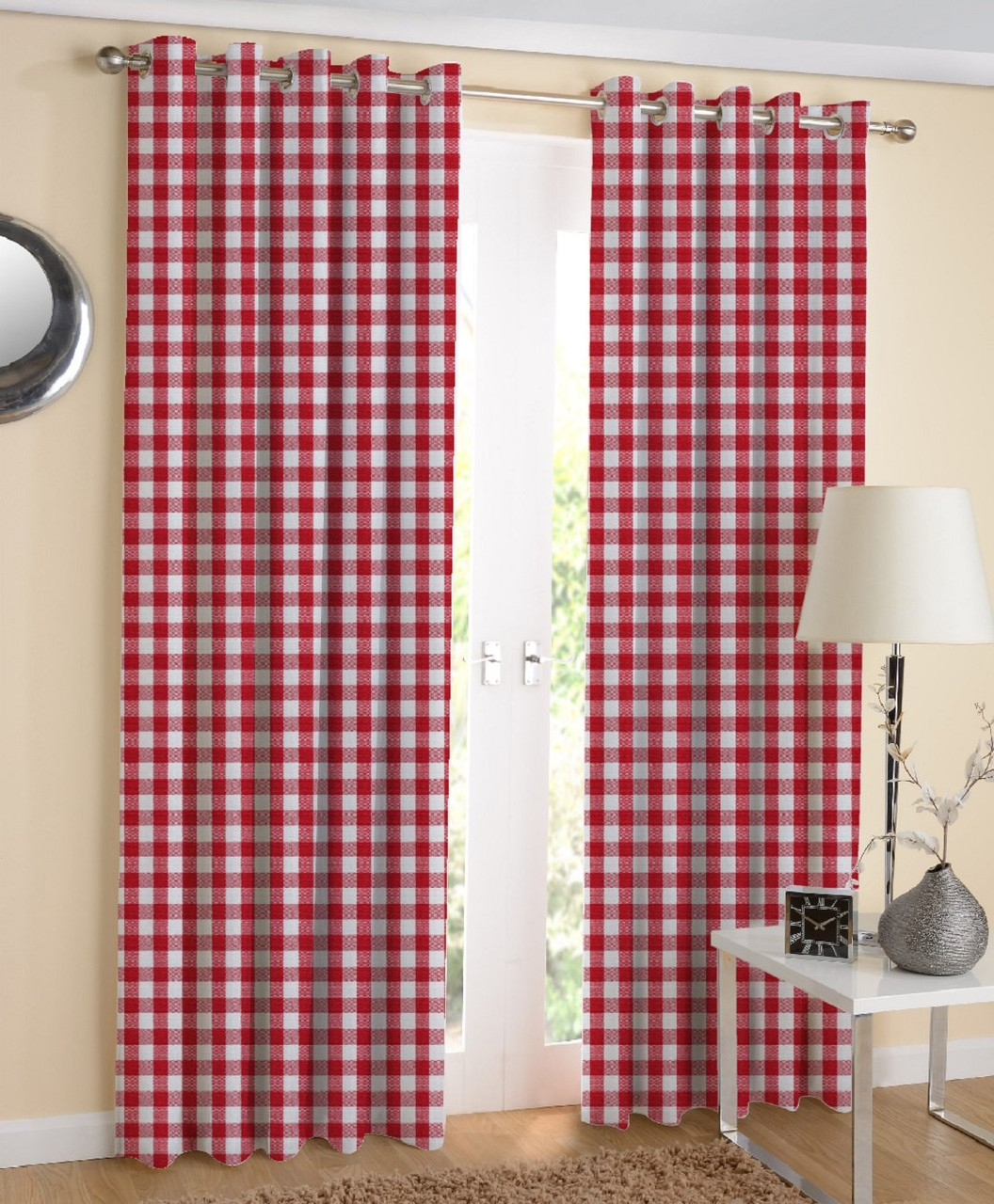 AIRWILL Branded Designer Cotton Handloom Weaved Door Curtains, 120cm ...