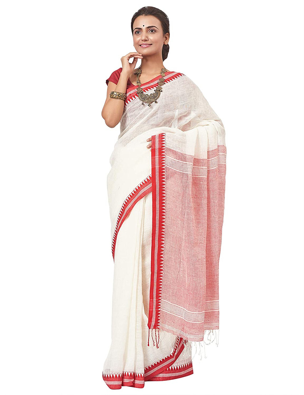 Buy Handwoven Tangail Silk Saree Online - Biswabangla.in