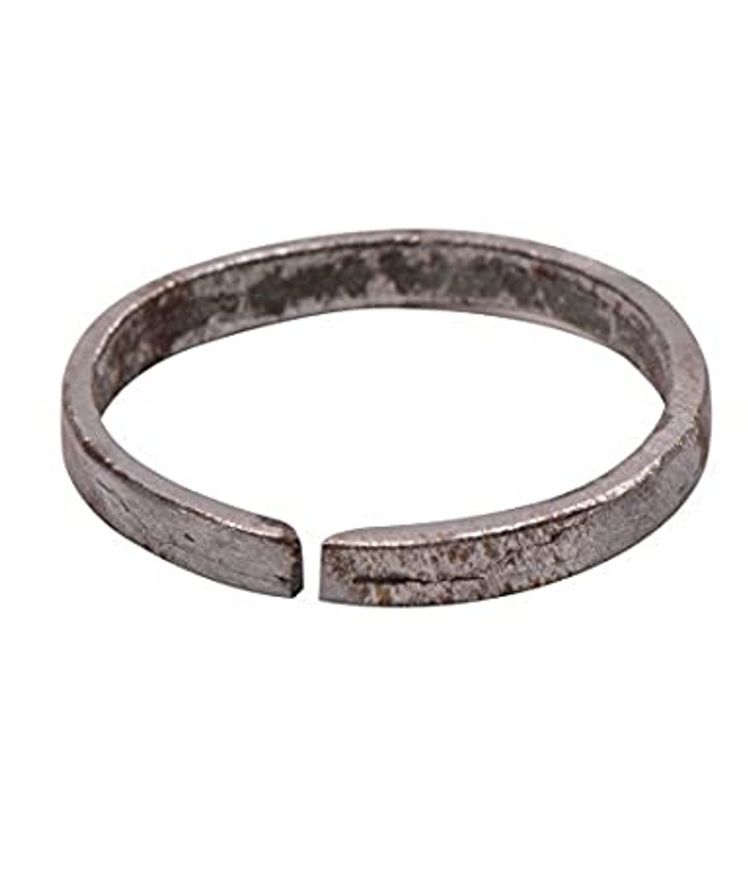 IS4A Pure Saturn Handcrafted Iron Ring Shani Real Black Horse Shoe Ring Set  of 2 (6)|Amazon.com