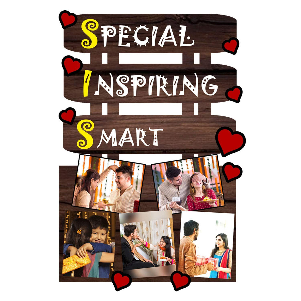 Buy this exciting Personalized Rakhi Photo Plaque for Sister for your loved  one and surprise your friend and family with our latest design.