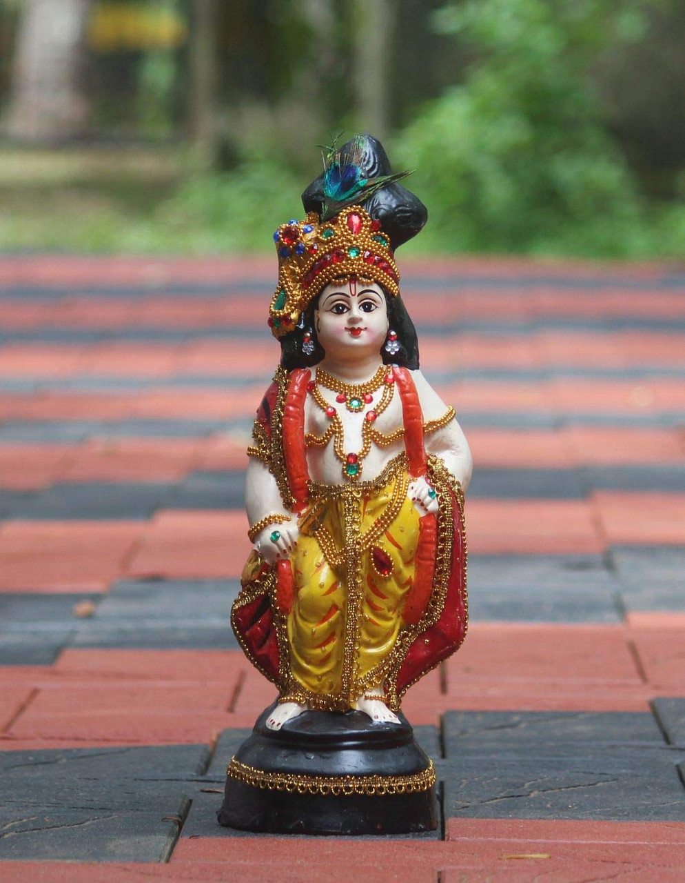 Brahma Crafts Vithoba Idol Made in Fibre, Sree Krishna Idol- 40 cm ...