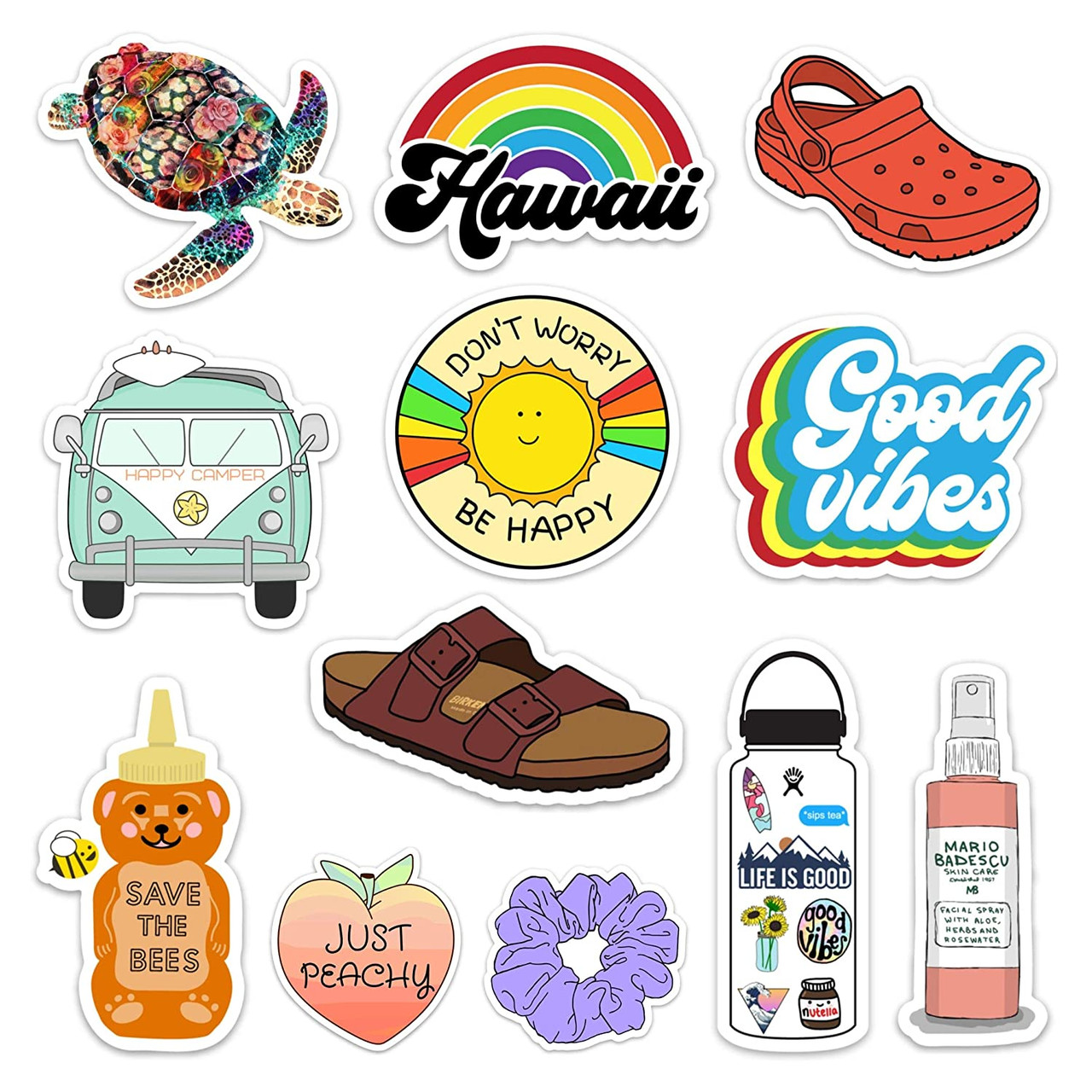 VSCO Stickers for Hydro Flask Stickers - Waterproof VSCO Stickers for  Hydroflask, Laptop Stickers - Aesthetic Stickers for Water Bottles - Cute  Vinyl Stickers for Hydroflasks for VSCO Girl