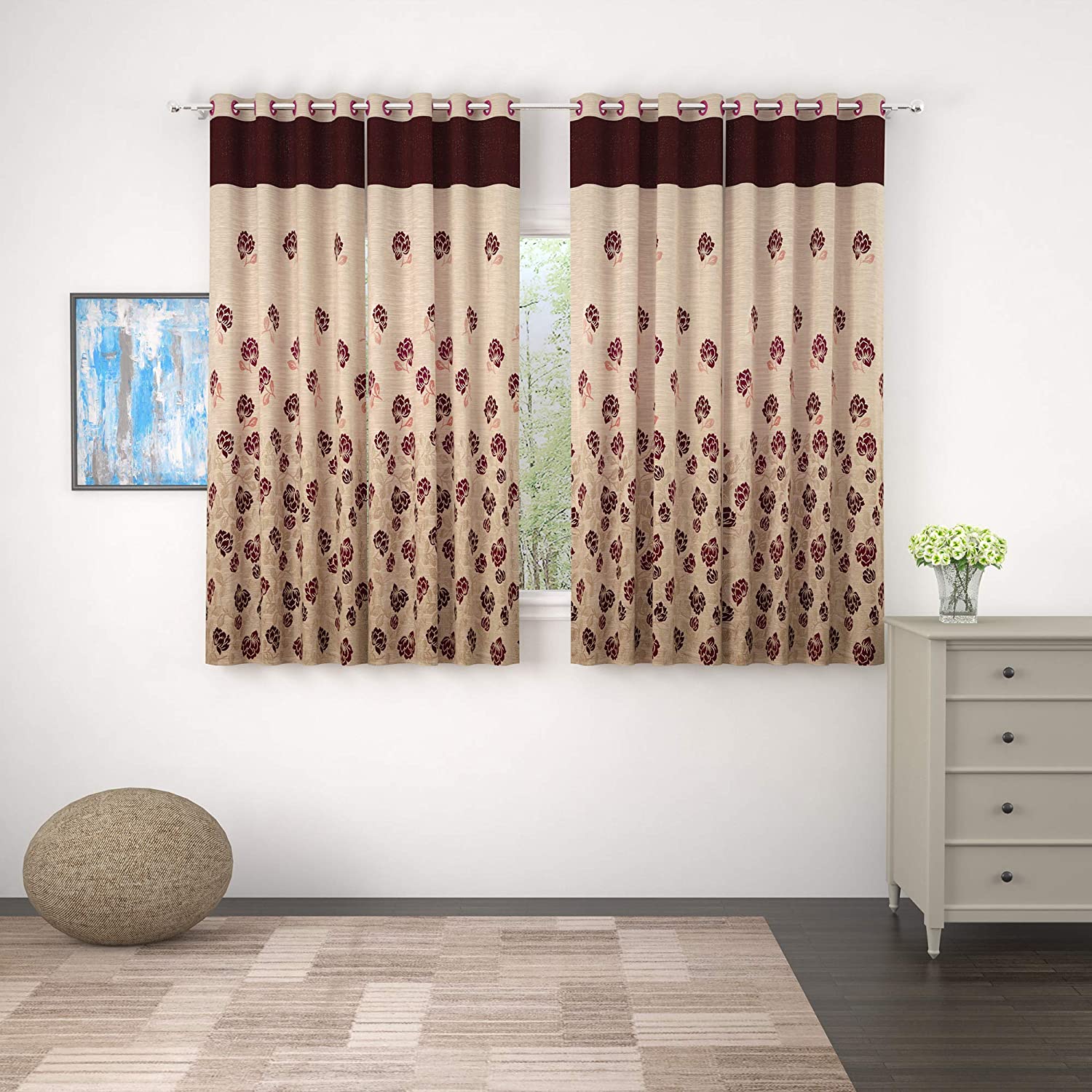 STHL Marble Pattern Luxury Velvet Curtain Pair Fully Lined Ring Top Eyelet  with Tiebacks W 90 x L inches Cream : Amazon.co.uk: Home & Kitchen
