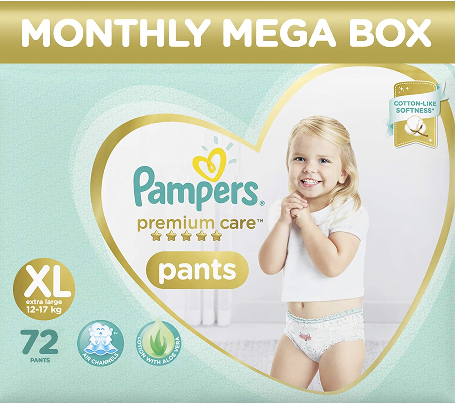 Pampers Premium Care Pants Diaper (Extra Large) - Pack of 24
