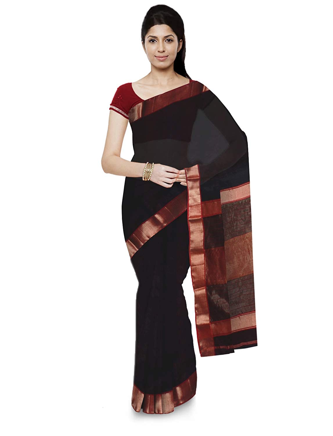 Janhvi - Maheshwari Handloom Silk Saree