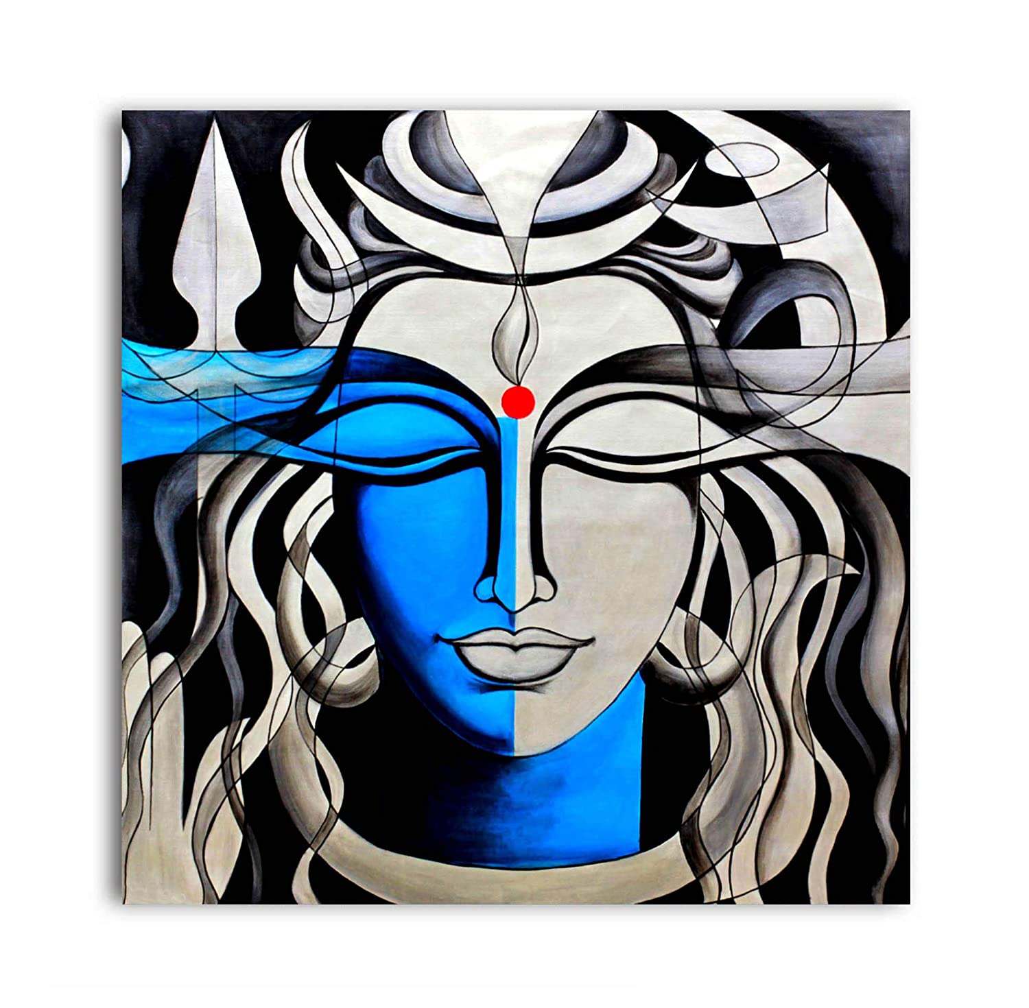 glass paintings of lord shiva