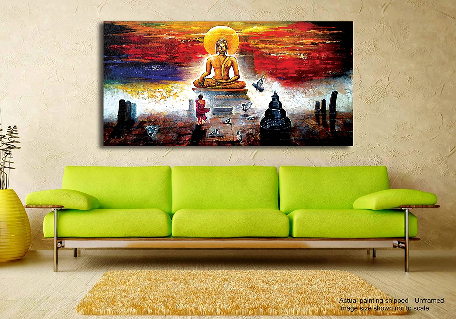 Tamatina Canvas Painting - in Search of Divine Buddha - Paintings ...