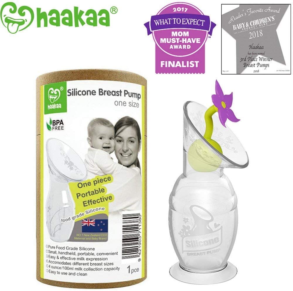 Haakaa Manual Breast Pump for Breastfeeding Easy and Portable Pump - 4oz