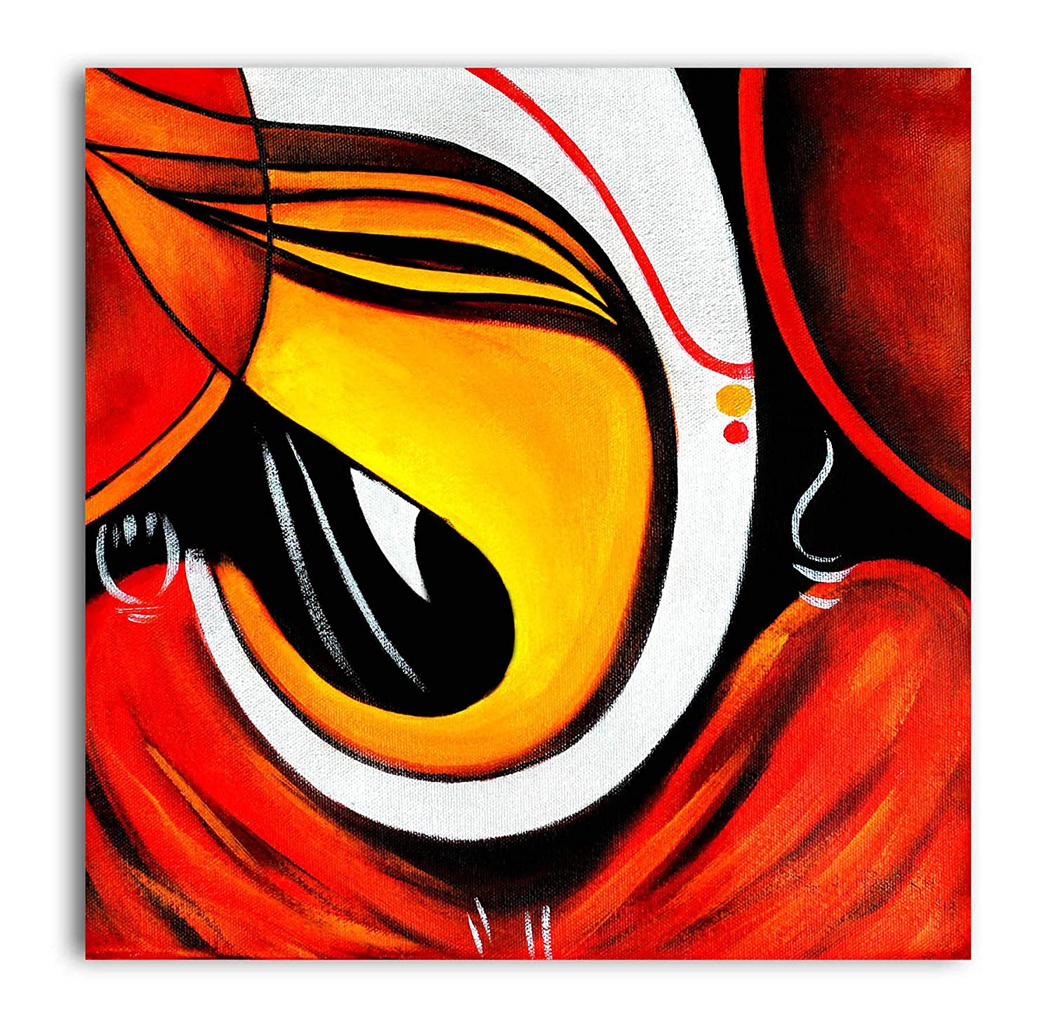 Buy Ganesha Painting on Canvas Original Acrylic Painting Extra Online in  India  Etsy