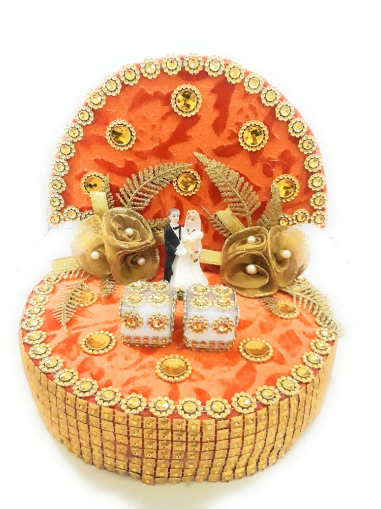 Buy Unique Palette Personalized Engagement Wedding Ring Platter | Wedding Ring  Platter | Marriage Décor | Engagement Tray (Haldi Tray) Online at Low  Prices in India - Amazon.in