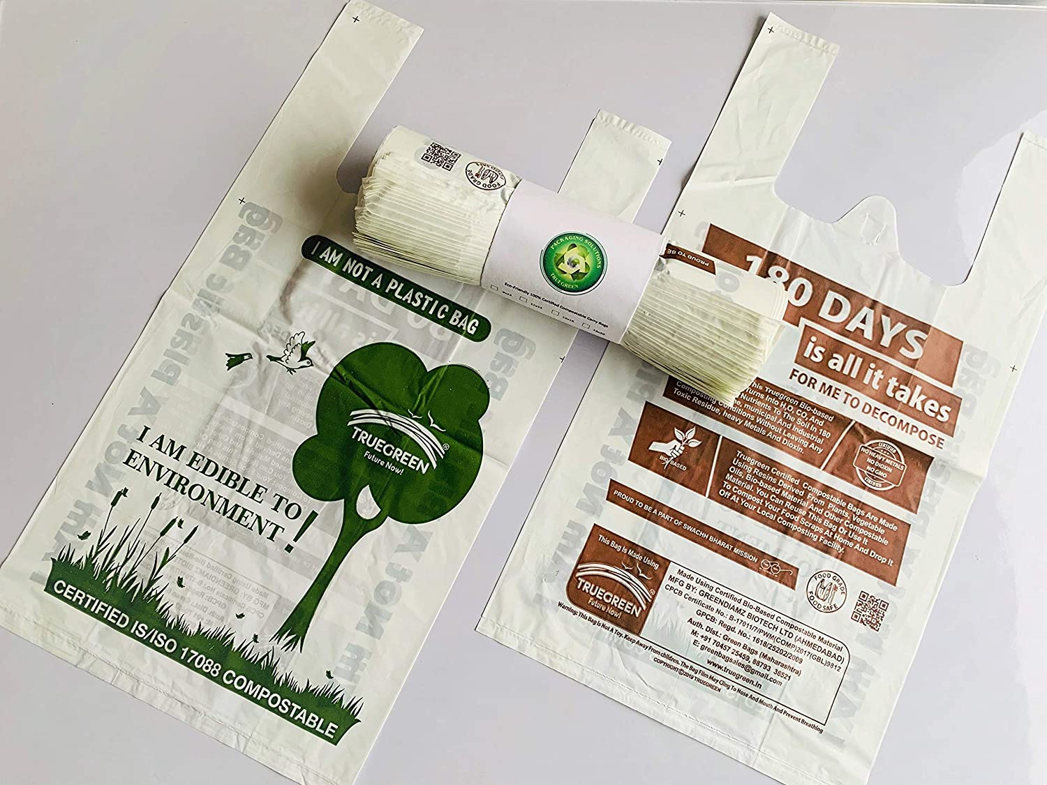 Bio Compostable Carry Bag at Rs 4.5/piece | Compostable Bags in Delhi | ID:  23190008448