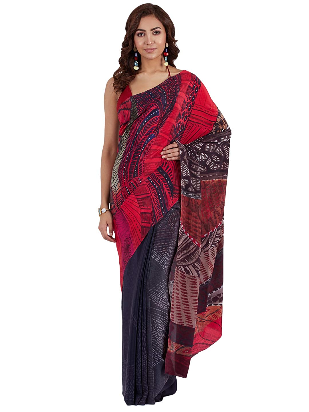 Satya Paul The Quiet Queen Saree | Women, Sarees, Classic Sarees, Printed  Sarees, Purple, Geometric, Georgette Satin | Aza fashion, Fashion, Purple  saree