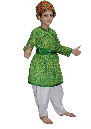 Stitched Full Sleeves haryana traditional dance fancy dress, Age Group :  10-13year, Pattern : Plain at Rs 500 / piece in Delhi