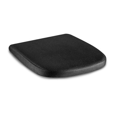 The White Willow Orthopaedic Back Support Memory Foam Backrest Chair Seat  Cushion for Back Pain Relief - 12 X 10, Black