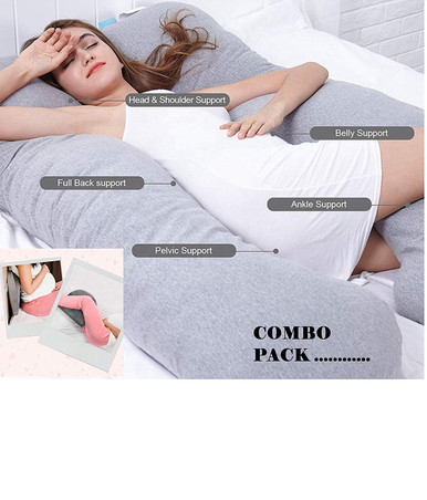 METRON- Memory Foam Soft Handy Multi Purpose Pregnancy Pillow for Wome