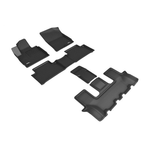 2021-2025 Kia Sorento 3D All-Weather Floor Mats - Full Set (6-Passenger)