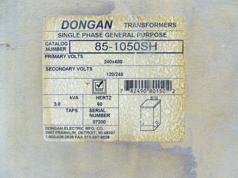 Dongan 85-1050SH Transformer