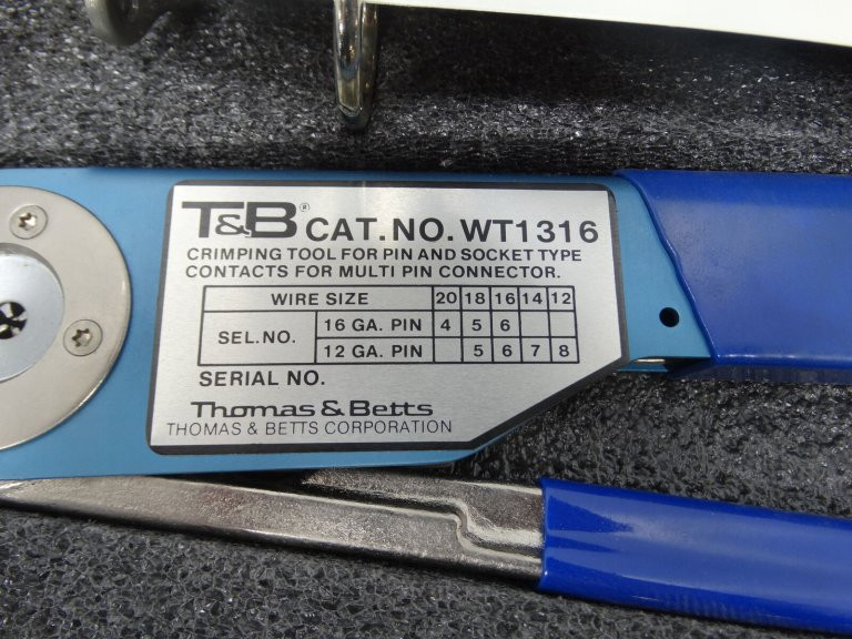 Thomas and Betts WT1316 Crimp Tool
