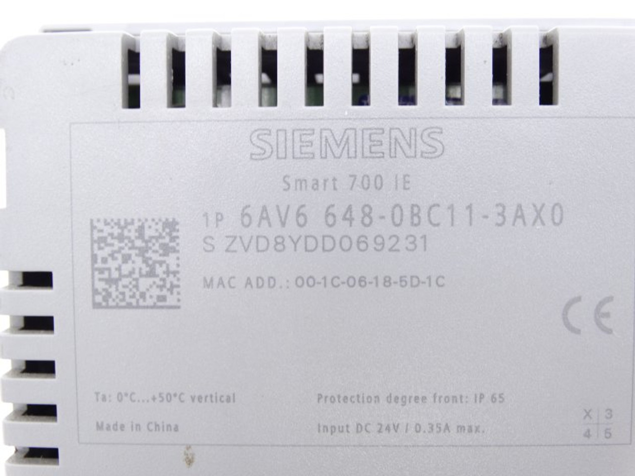 Siemens 6AV6648-0BC11-3AX0 Display