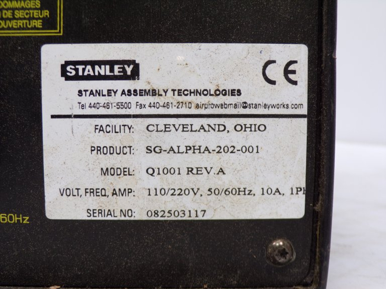 Stanley Black Decker SG ALPHA 202 001 Drive