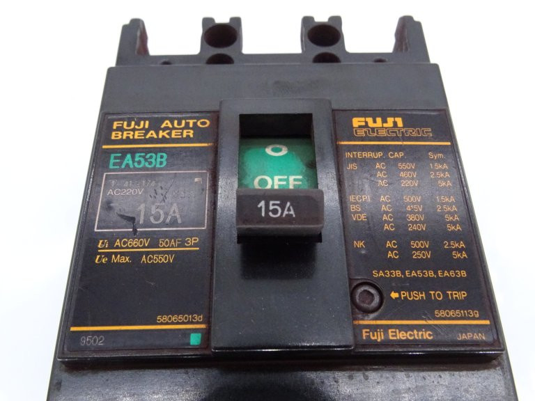 Fuji Electric EA53B/15 Circuit Breaker