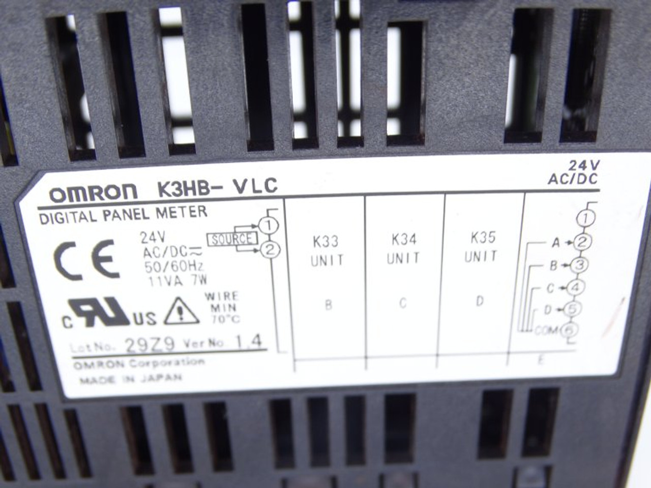 Omron K3HB-VLC 100-240VAC Display