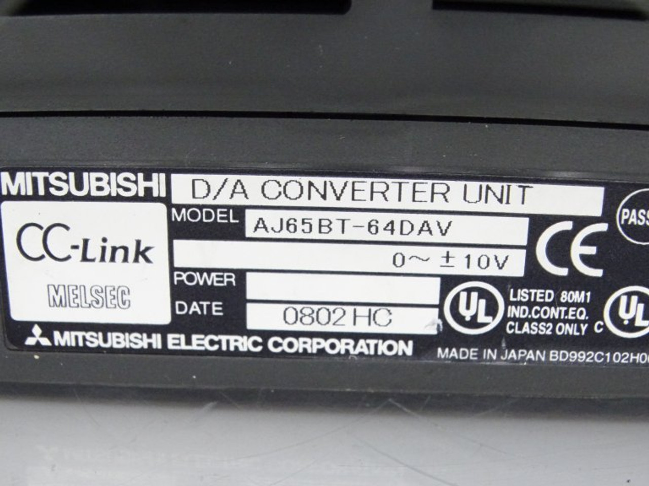 Mitsubishi AJ65BT-64DAV PLC Module