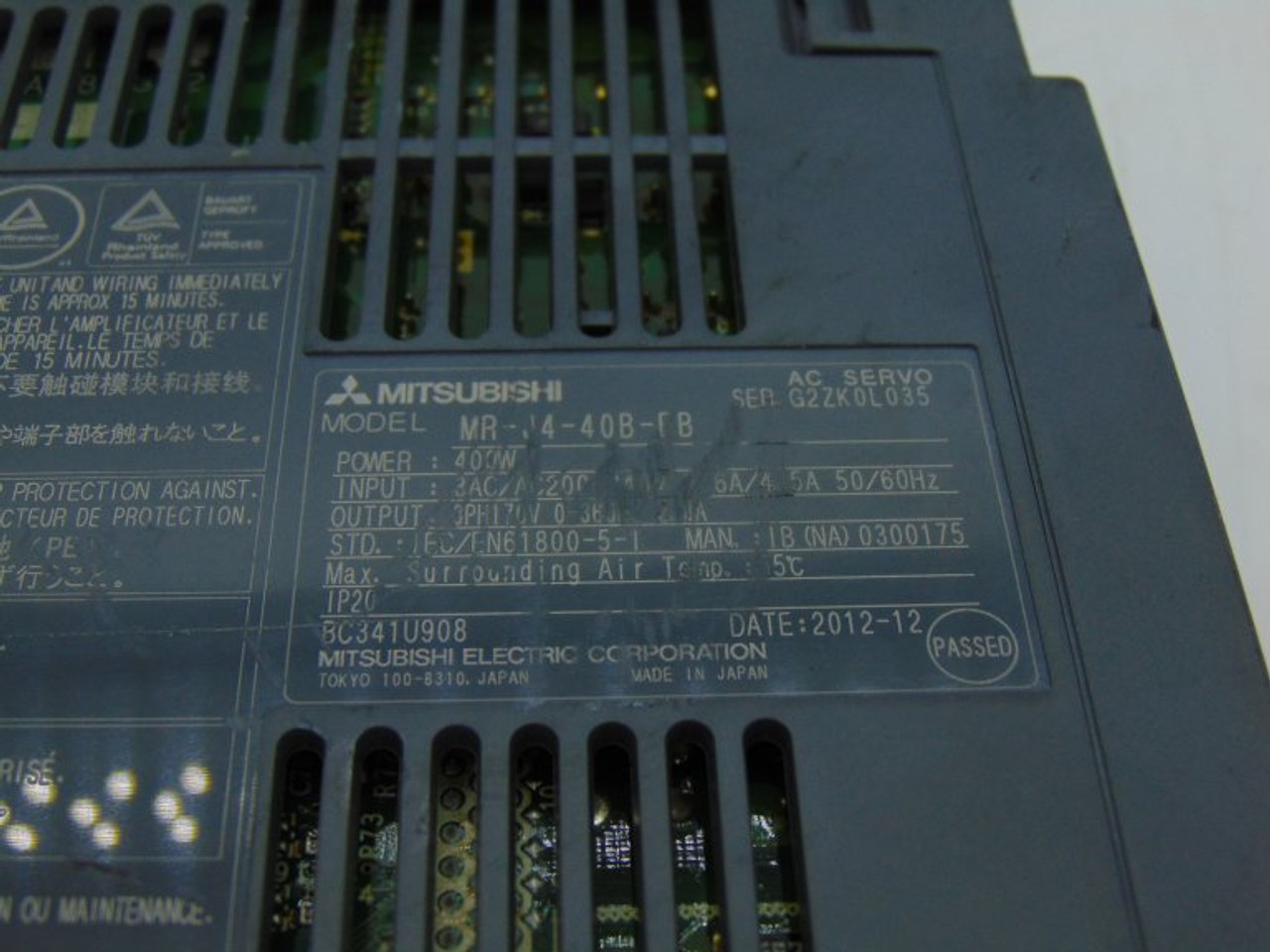 Mitsubishi MR-J4-40B-EB Servo Drive