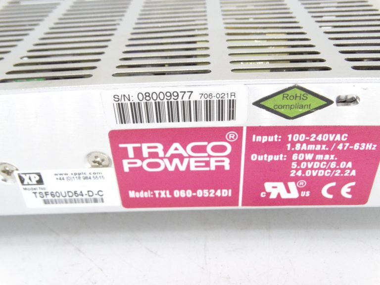 TXL 060-0522TI | Alimentation à découpage intégrée, TRACOPOWER 60W, 3 sorties à 5 V dc, ±12 V dc 1 A, 3.5 A, 7 A | RS