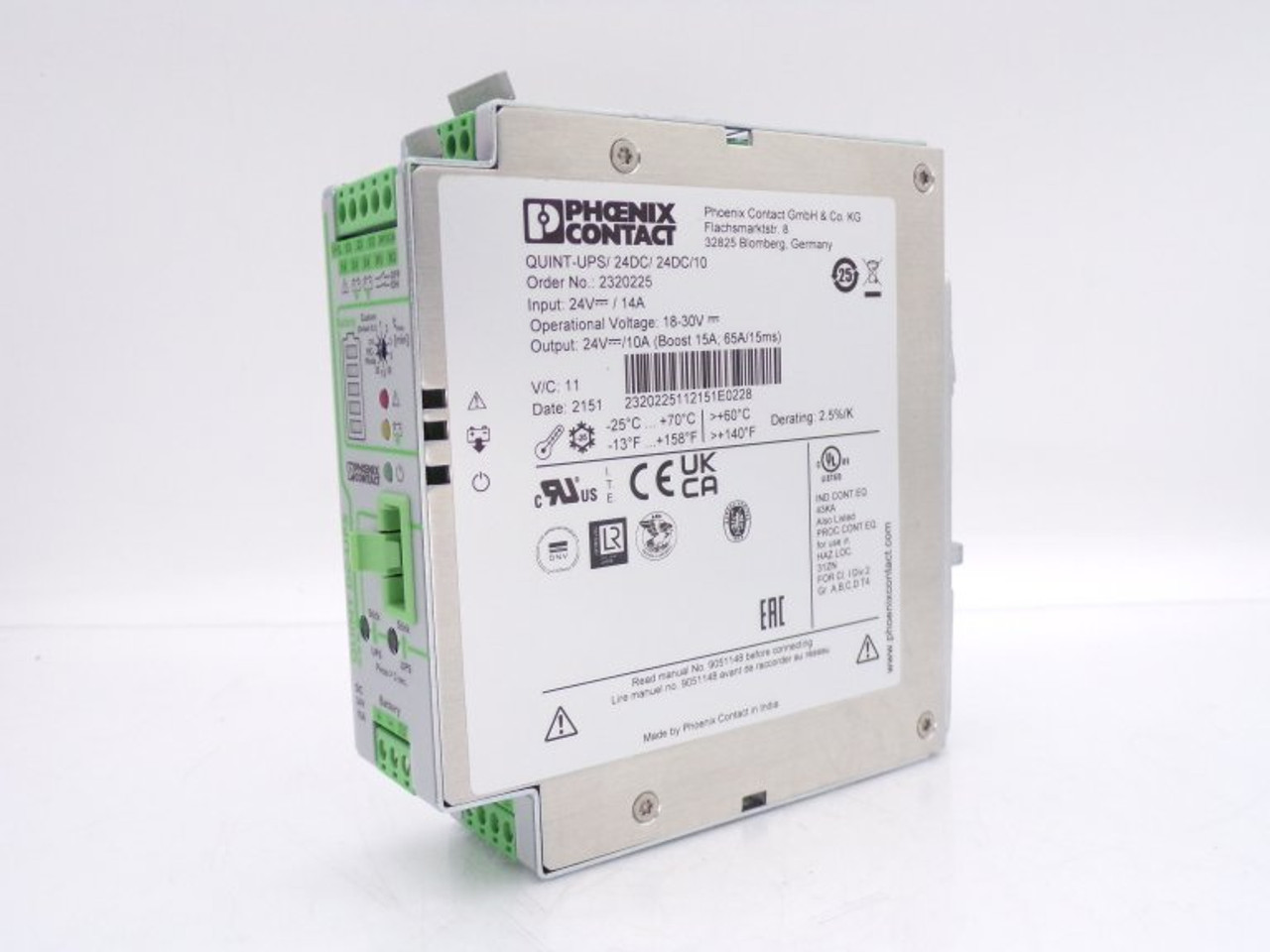 Phoenix Contact QUINT-UPS/ 24DC/ 24DC/10 Power Supply