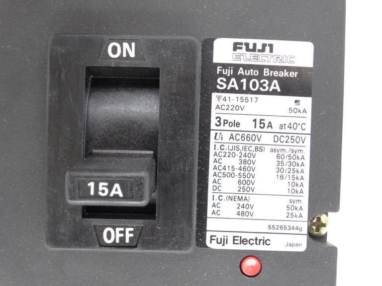 Fuji Electric SA103A/15 Circuit Breaker