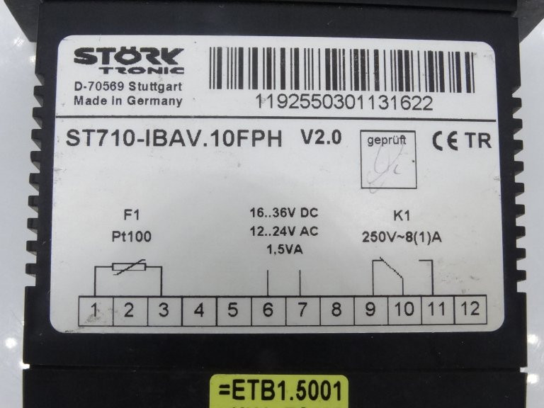 Krones ST710-IBAV.10FPH Temperature Controller