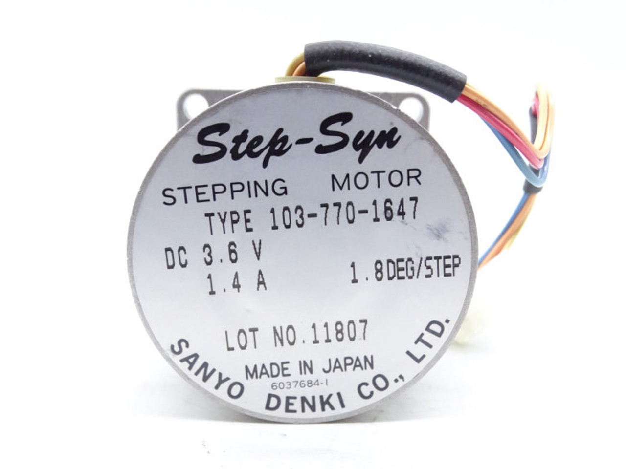 SANYO OHC-496(W) 97年製 Sanyo Denki 103H7124-20XE42 Bipolar Hydrid Stepping Motor