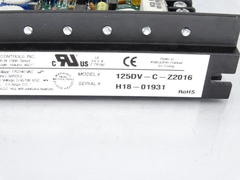 Dart Controls 125DV-C-Z2016 Drive
