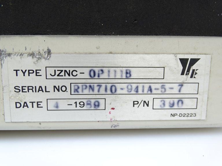 Yaskawa Electric JZNC-OP111B Display