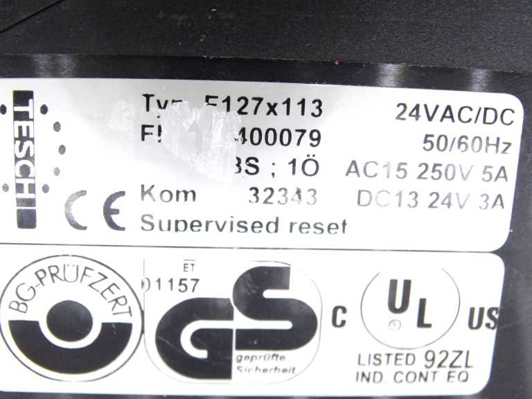 Tesch F127X113 Relay