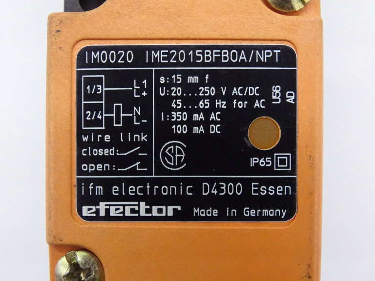 Ifm Efector IME2015BFB0A/NPT Switch