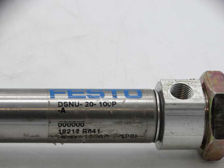 1-Piece DSNU Series Pneumatic Cylinder – Bore 20mm, Various Stroke Lengths (80-200mm), PPV-A Model